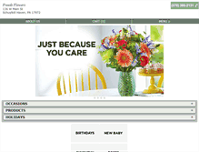 Tablet Screenshot of freedsflowers.com